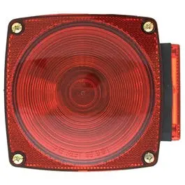 Red Left-Side License Plate-Compatible Trailer Light – 4.5-Inch Square