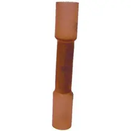 Red Nylon Insulated Butt Splice Connectors (22–18 AWG, 25-Pack)