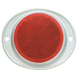 Red Rectangular Trailer Reflector, 3-Inch Size