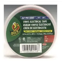 Red Vinyl Electrical Insulation Tape – 0.75-Inch x 66-Foot Roll