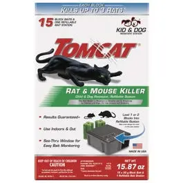 Refillable Tomcat Rat Bait Station – Indoor/Outdoor Use