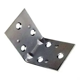 Reinforced Zinc Corner Brace – 2 x 1.5 Inches, 2-Pack
