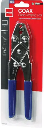 RG6 and RG59 Coaxial Cable Crimping Tool for F-Type Connectors