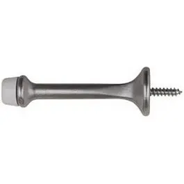 Rigid Wall-Mount Door Stop – Satin Chrome, 3-Inch, 2-Pack