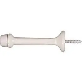 Rigid White Wall-Mount Doorstop – 3-Inch Tall, 2-Pack