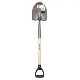 Round Point Digging Shovel with D-Style Handle