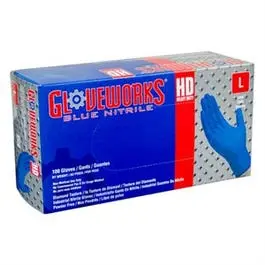 Royal Blue Heavy-Duty Nitrile Gloves – Medium Size, 100-Count Pack