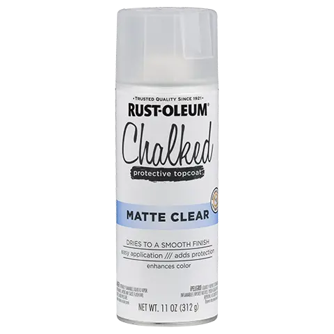 Rust-Oleum Chalked Ultra Matte Clear Topcoat – Water-Based, Non-Yellowing Finish
