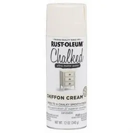 Rust-Oleum Chalked Ultra Matte Spray Paint – Chiffon Cream, 12 oz