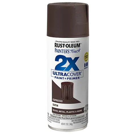 Rust-Oleum Painter’s Touch 2X Ultra Cover Satin Spray Paint – Quick-Dry, High-Performance Finish
