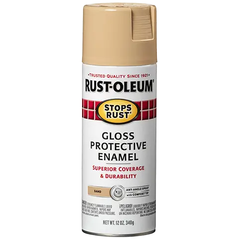 Rust-Oleum Protective Enamel Spray Paint – Gloss Sand Finish