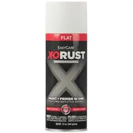 Rust-Resistant White Flat Enamel Spray Paint – 12 oz