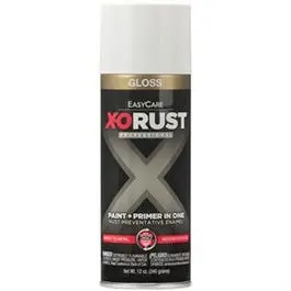 Rust-Resistant White Gloss Enamel Spray Paint – 12 oz