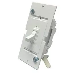 RV-Grade Single-Pole Toggle Switch – 15-Amp, White Finish