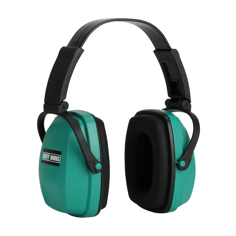 SAFETY WORKS Foldable Noise-Reduction Ear Muffs for Comfortable Protection