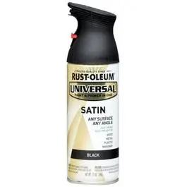 Satin Black Finish Spray Paint – 12-Ounce Aerosol
