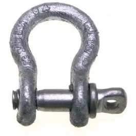 Screw-Pin Anchor Shackle – 7/16″ Galvanized Steel for Marine & Rigging Use