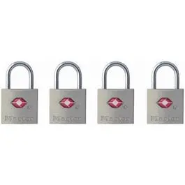 Set of 4 Keyed-Alike Travel Luggage Locks