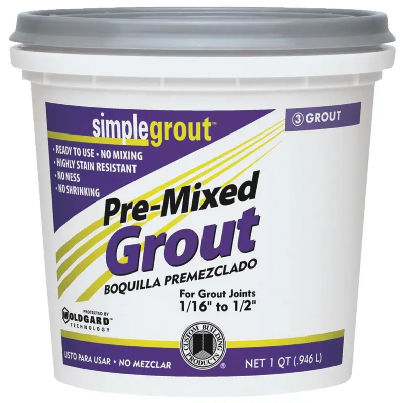 SimpleGrout Haystack Pre-Mixed Unsanded Tile Grout – Quart