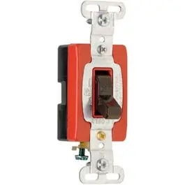 Single-Pole Toggle Switch – Brown, 120/277V, 20A Rating