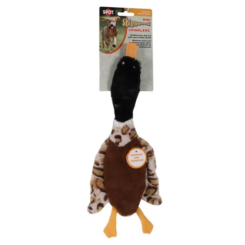 Skineeez Mini Crinkler Bird Toy for Small Pets