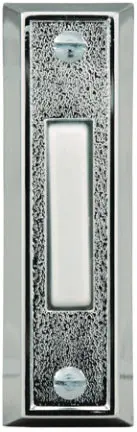 Slim Profile Silver Push Button for Doorbells