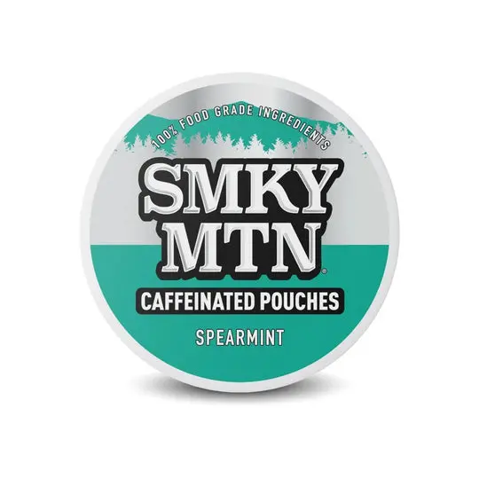 Smokey Mountain Spearmint Nicotine Pouches – Caffeine-Free