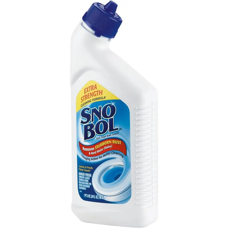 SnoBol Toilet Bowl Cleaner – 24 oz Bleach-Based Descaler & Stain Remover
