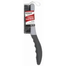 Soft-Grip Carbon Steel Wire Brush – Shoe-Style Handle for Detail Work