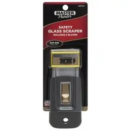 Soft-Grip Safety Glass Scraper – Ergonomic Handle for Streak-Free Cleaning