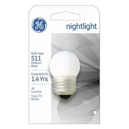 Soft White Nightlight Bulb – 7.5-Watt, Medium Base