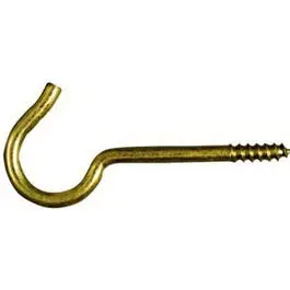 Solid Brass Ceiling Hook – 3-3/8-Inch, 2-Pack