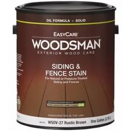 Solid-Color Oil-Based House & Trim Stain – Brown Finish, 1 Gallon