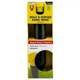 Sonic Mole and Gopher Repellent Spike – Battery-Powered Ground Vibrator