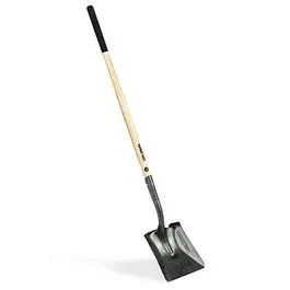Square Point Transfer Shovel with Extended Wooden Handle