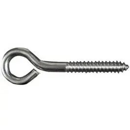Stainless Steel Lag Screw Eye – 1/4″ × 3-3/4″