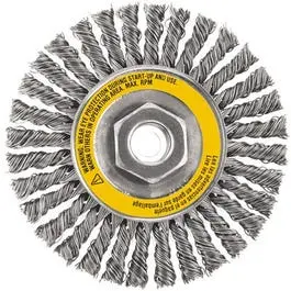 Stainless Steel Stringer Wire Wheel – 4″ x 5/8″-11