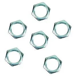 Steel Lamp Hex Nut Pack – 1/8″ IP, 6-Piece Set