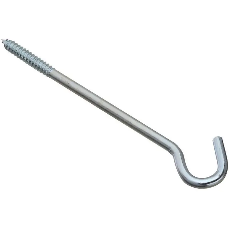 Steel Screw Hook – 3/8 x 10 Inches