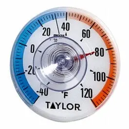 Suction Cup Indoor Thermometer – 3.5-Inch Display for Windows or Smooth Surfaces