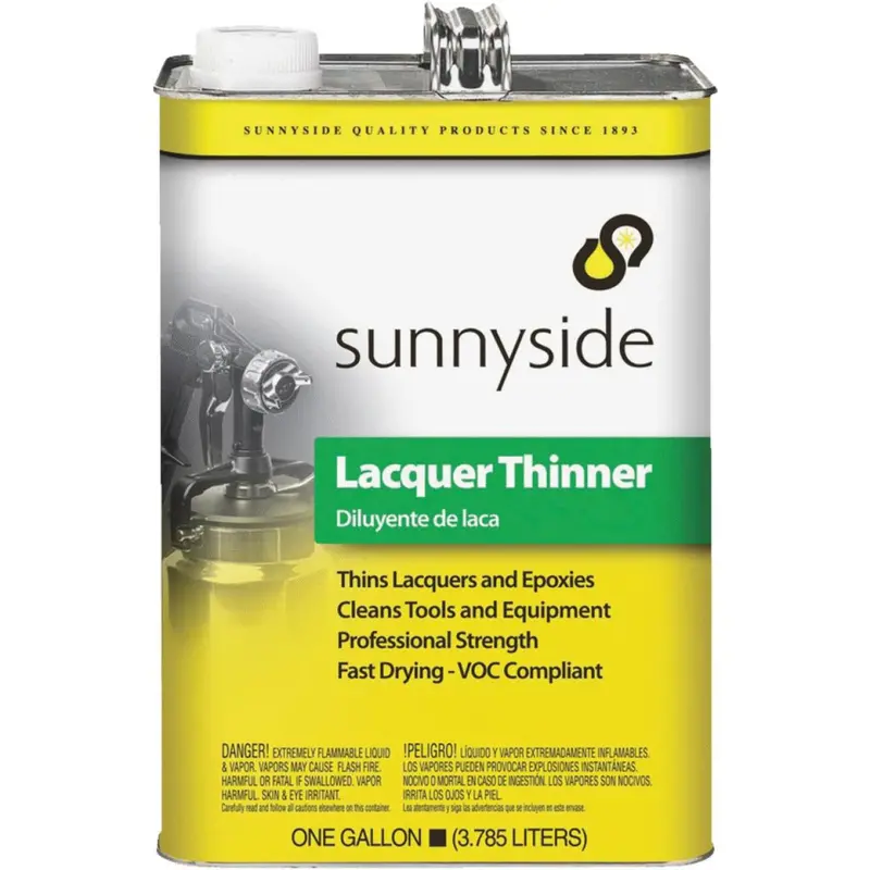 Sunnyside Low-VOC Lacquer Thinner – 1 Gallon Safer Alternative for Finishing Projects