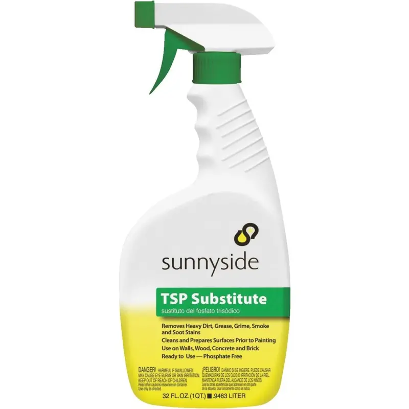 Sunnyside TSP-Free Trigger Spray Cleaner – 1 Quart All-Purpose Degreaser & Surface Prep Solution