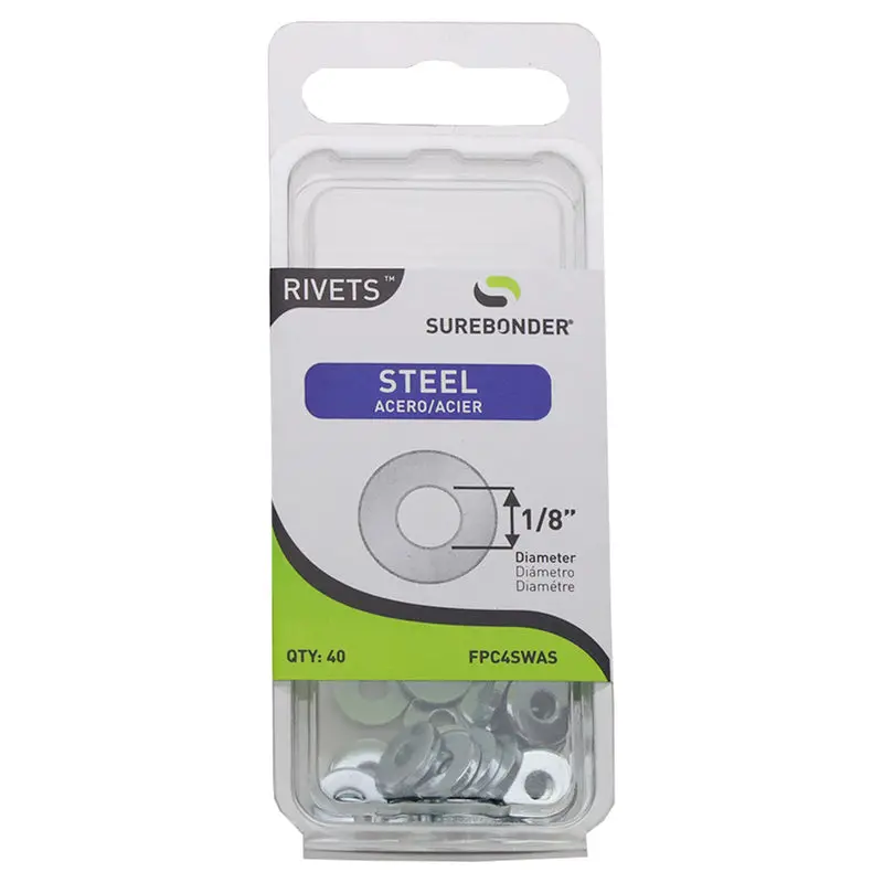 Surebonder FPC4SWAS Steel Rivet Washers – Pack of 100