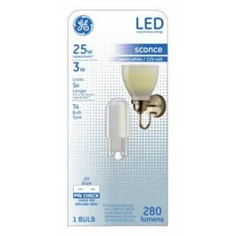 T4 LED Bulb – Warm White, Frosted, Non-Dimmable, 280 LM, 3W