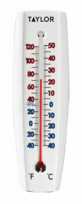 Taylor Curved Indoor/Outdoor Dual-Scale Thermometer