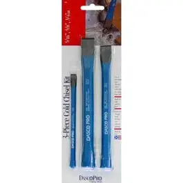 Three-Piece Cold Chisel Set – Heat-Treated Steel, Precision Ground
