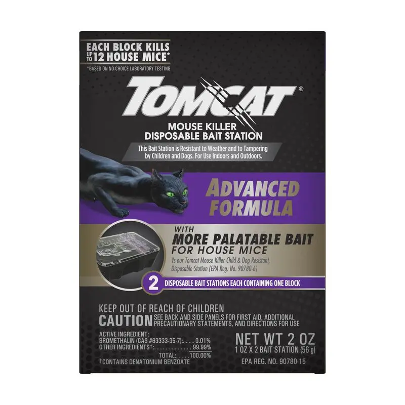 Tomcat Advanced Formula Disposable Mouse Bait Station