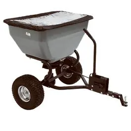 Tow-Behind Broadcast Spreader with 200-Pound Capacity for Lawns and Fields