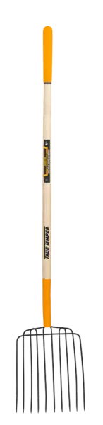 True Temper 10-Tine Bedding Fork for Garden Soil Work