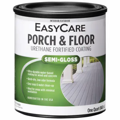 True Value EasyCare Urethane-Enhanced Porch & Floor Paint – White Pastel Base, Semi-Gloss, 1-Quart